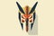 Egyptian mask,  illustration of an Egyptian mask,  Tribal mask