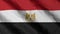 Egyptian national flag. State flag of Egypt illustration. 3D Render.