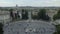 Egyptian obelisk of Ramesses in the centre of Piazza del Popolo, aerial view