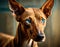 Egyptian Pharaoh Hound dog portrait