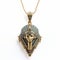 Egyptian Pharaoh Pendant: Art Nouveau-inspired Jewelry With Solarpunk And Neo-traditional Vibes