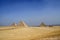 Egyptian pyramids, ancient monuments .