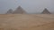 Egyptian pyramids, a bit of sandstorm but still very beautiful