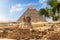 Egyptian pyramids: the Great Sphinx and the Pyramid of Khafre