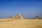 Egyptian pyramids, historical sites.