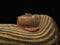 Egyptian sarcophagus face isolated