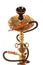 Egyptian Shisha isolated on a white background.