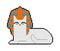 Egyptian sphynx cat pixel art. Pixelated Egypt pet. 8 bit vector illustration