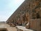 Egyptian step pyramid closeup.