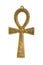 Egyptian symbol of life Ankh isolated on white background. Close up image