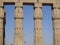 Egyptian temple view carved columns