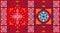 Egyptian Tent Fabric Pattern 2-Red