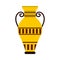 Egyptian vase icon, flat style