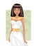Egyptian woman. Vector Illustration