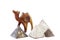 Egyptian wooden minature camel and pyramids