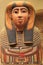 Egyptian wooden painted sarcophagus