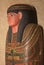 Egyptian wooden painted sarcophagus