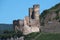 Ehrenfels castle ruins on the Rhine near RuÌˆdesheim opposite Bi