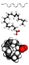 Eicosapentaenoic acid (EPA) fish oil omega-3 fatty acid molecule