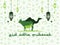 Eid adha mubarak green background ornament islamic