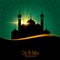 Eid al adha beautiful background with mosque design