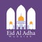 Eid al adha poster design. Commemorate Islamic holidays