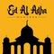 Eid al adha poster design. Commemorate Islamic holidays