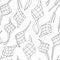 Eid al fitr ketupat rice cake black and white seamless pattern