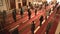 Eid Congregation Praying With Mosque Teacher Imam Who Reads Qur`an