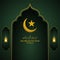 Eid Milad un Nabi wishes background vector with moon and star and urdu text