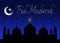 Eid Mubarak Blue Night Greeting