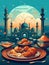 Eid Mubarak: A Creative Poster Celebrating the Blessings of Eid (AI Generated)