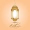 Eid mubarak, Eid al adha, Eid al fitr, realistic islamic lamp lantern vector