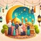 Eid Mubarak greetings card