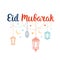 Eid Mubarak vector card