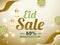 Eid Sale upto 60% off poster or banner design.