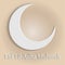 Eid Ul Adha Mubarak moon background. vector illustration