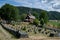 Eidsborg Stave Church and cemetery in Norway