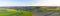 Eifel landscape germany in the evening from above high definition panorama