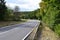 Eifel road in Elztal during autumn