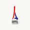 Eiffel Logo Vector Template Design Illustration