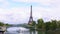 Eiffel tour over Seine river