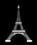 Eiffel Tower Black Silhouette