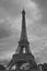 Eiffel Tower black and white