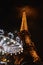 Eiffel Tower and carousel by Night