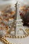 Eiffel Tower Christmas tree decor with lights