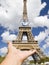 Eiffel Tower in a crystal sphere