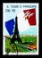 Eiffel Tower, Flag, train, French Revolution Bicentenary serie,