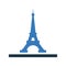 Eiffel, tower icon. Simple editable vector graphics