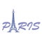 Eiffel tower landmark of France, a wrought iron lattice tower tourist attraction in Paris